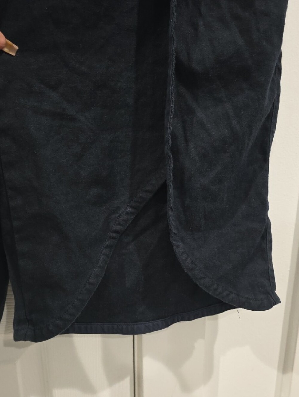 Anthropologie Maeve Pants Women 12p Blue The Colette Linen Blend Crop Wide Leg - Picture 12 of 13